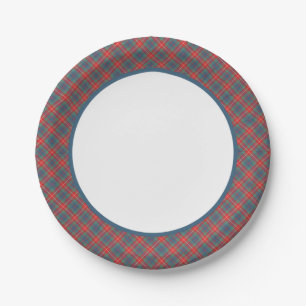 Clan Fraser Lovat der alten Tartan-Grenze Pappteller