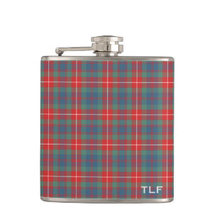 Clan Fraser Lovat des alten Tartan-Monogramms Flachmann