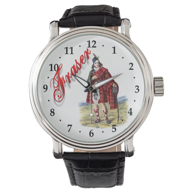 Clan Fraser Scottish Dream Watch Armbanduhr (Vorderseite)