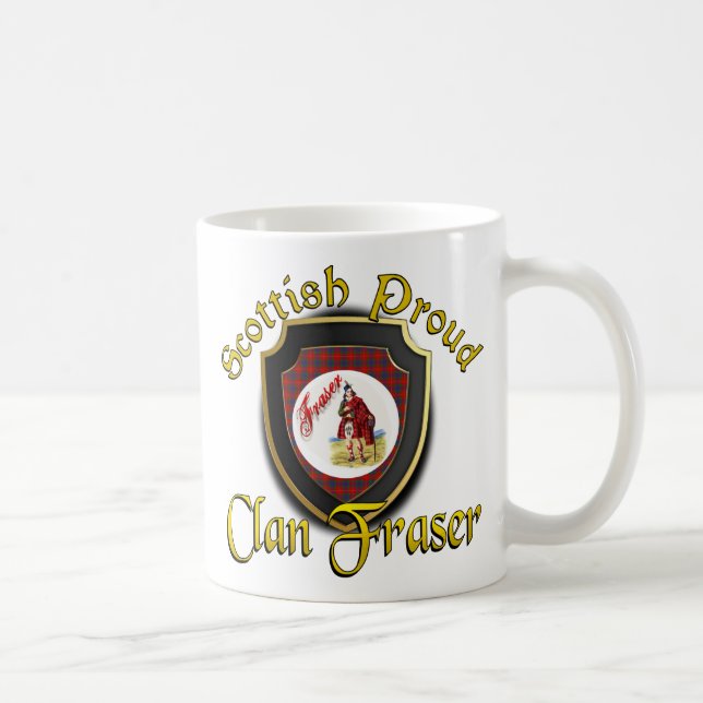 Clan Fraser Scottish Fier Cups Mugs (Droite)