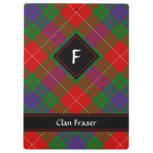 Clan Fraser Tartan Clipboard Klemmbrett