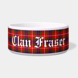 Clan Fraser Tartan Kariertes individuelles Haustie Napf