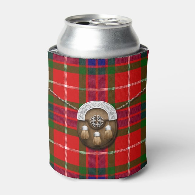 Clan Fraser Tartan und Sporran Dosenkühler (Kanne Vorderseite)