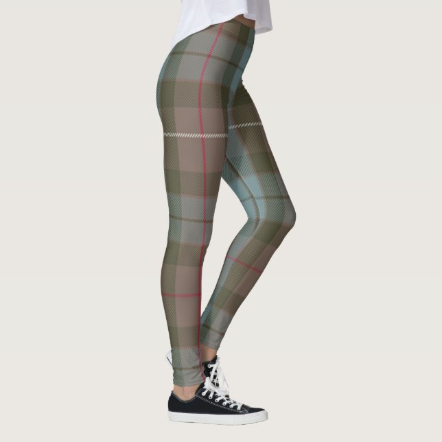 Clan Fraser übergroßes Tartan-Muster Leggings (Rechts)