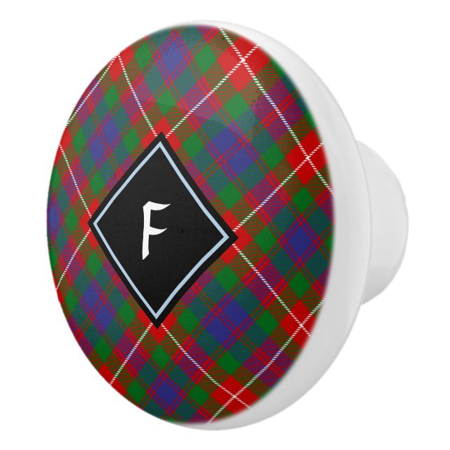Clan Fraser von Lovat Tartan Keramik Knob Keramikknauf (Rechts)