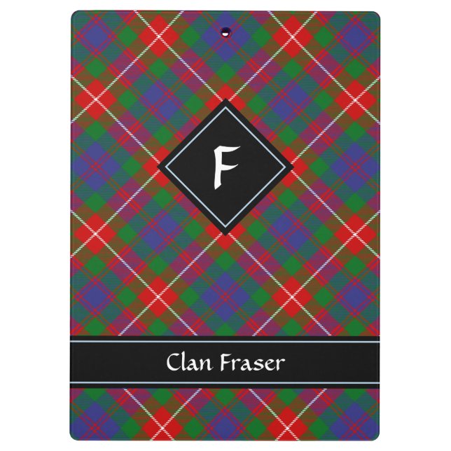 Clan Fraser von Lovat Tartan Klemmbrett (Rückseite)