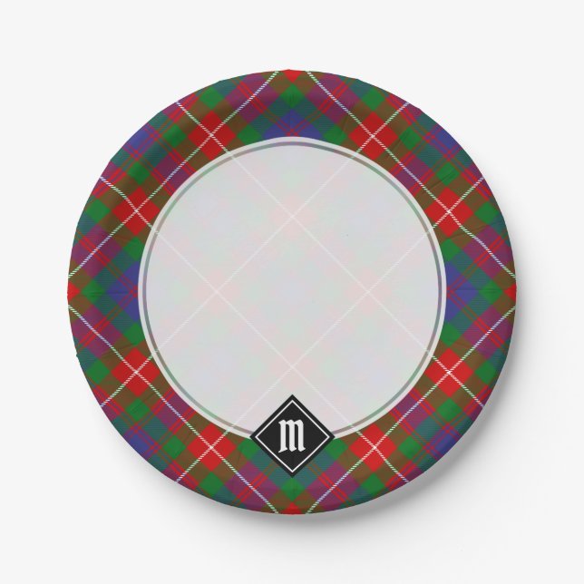 Clan Fraser von Lovat Tartan Paper Tellers Pappteller (Vorderseite)