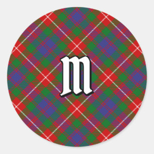 Clan Fraser von Lovat Tartan Runder Aufkleber