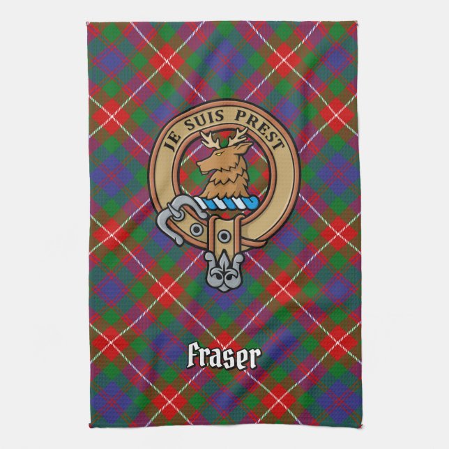 Clan Fraser von Lovat Wappen Geschirrtuch (Vertikal)