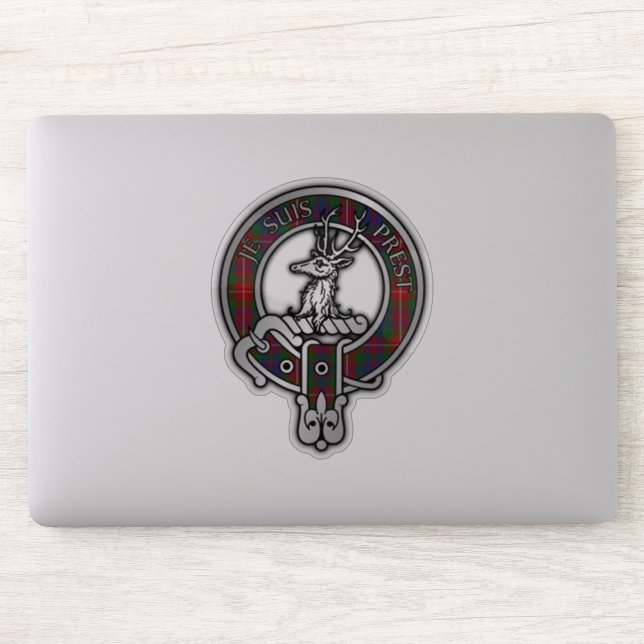 Clan Fraser von Lovat Wappen & Tartan Aufkleber (Computer)