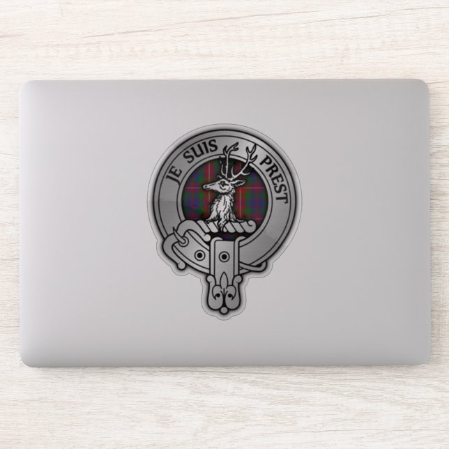 Clan Fraser von Lovat Wappen & Tartan Aufkleber (Computer)