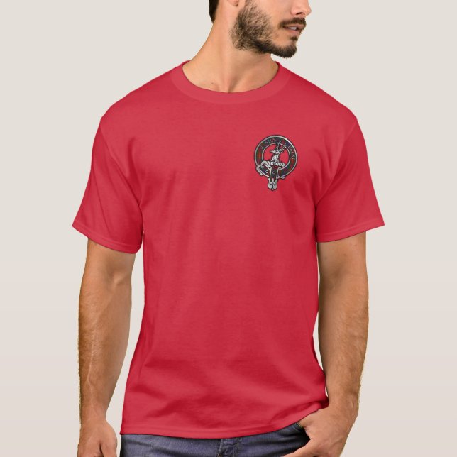 Clan Fraser von Lovat Wappen & Tartan T - Shirt (Vorderseite)