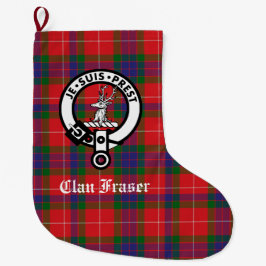 Clan Fraser Wappen Abzeichen & Tartan individuell  Großer Weihnachtsstrumpf