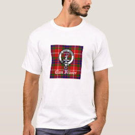 Clan Fraser Wappen Abzeichen und Tartan T-Shirt