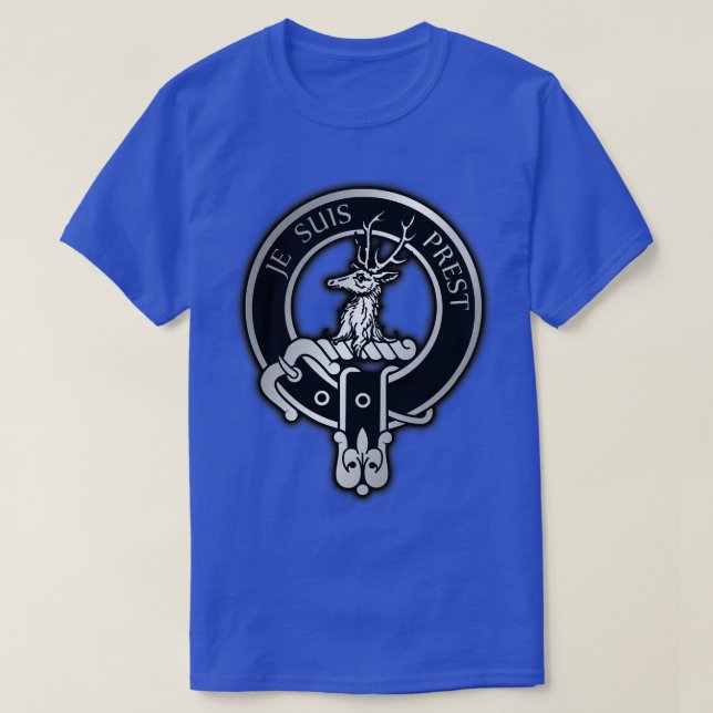 Clan Fraser Wappen Tartan 1 T-Shirt (Design vorne)