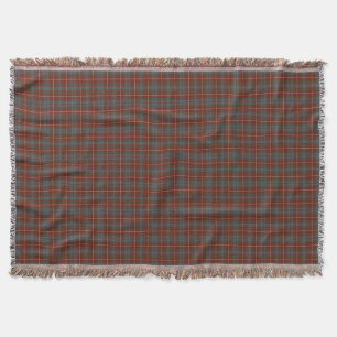 Clan Fraser Wiedergabetartan-blaues und rotes Decke