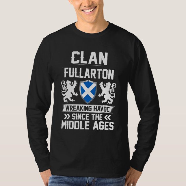 Clan Fullarton Scottish Family Clan Scotland Wreak T-Shirt (Vorderseite)