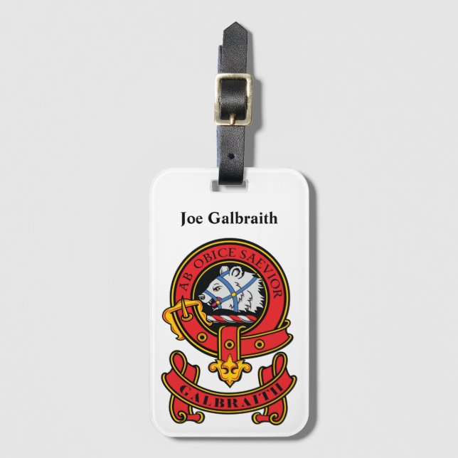 Clan Galbraith Gepäck Tag Gepäckanhänger (Vorderseite Vertikal)