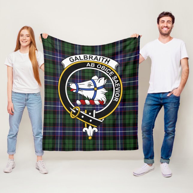 Clan Galbraith Modern Tartan Kariert Fleecedecke (Beispiel)