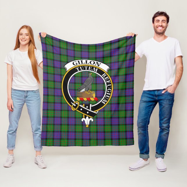 Clan Gillon Tartan Kariert Fleecedecke (Beispiel)