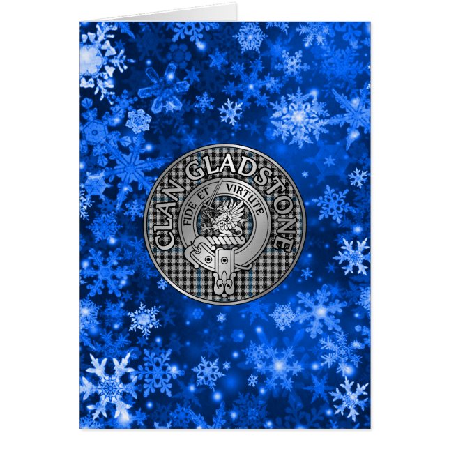 Clan Gladstone Crest & Tartan (Devant)