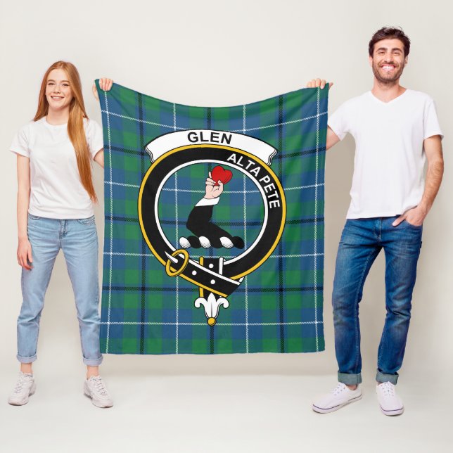 Clan Glen Ancient Tartan Kariert Fleecedecke (Beispiel)