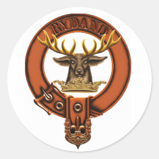 Clan Gordon Coat of Arms/ Clan Familienwappen Runder Aufkleber