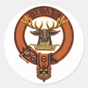 Clan Gordon Coat of Arms/ Clan Familienwappen Runder Aufkleber