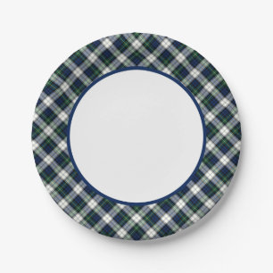 Clan Gordon Dress Tartan Border Pappteller