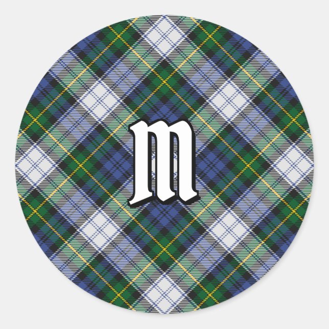 Clan Gordon Dress Tartan Classic Round Sticker (Vorderseite)