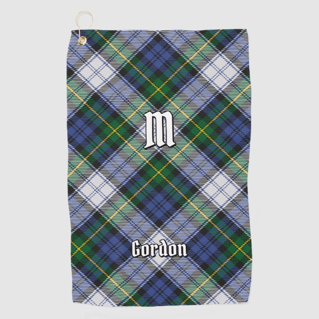 Clan Gordon Dress Tartan Golf Towel Golfhandtuch (Vorderseite)