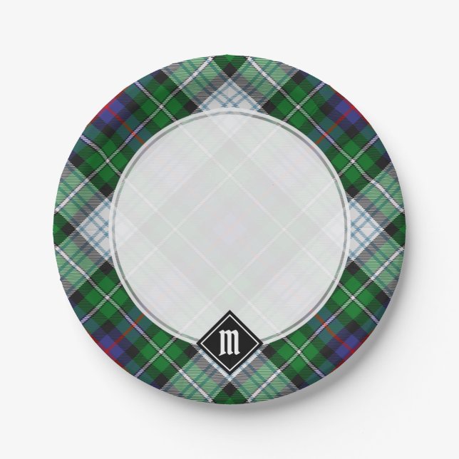 Clan Gordon Dress Tartan Paper Tellers Pappteller (Vorderseite)
