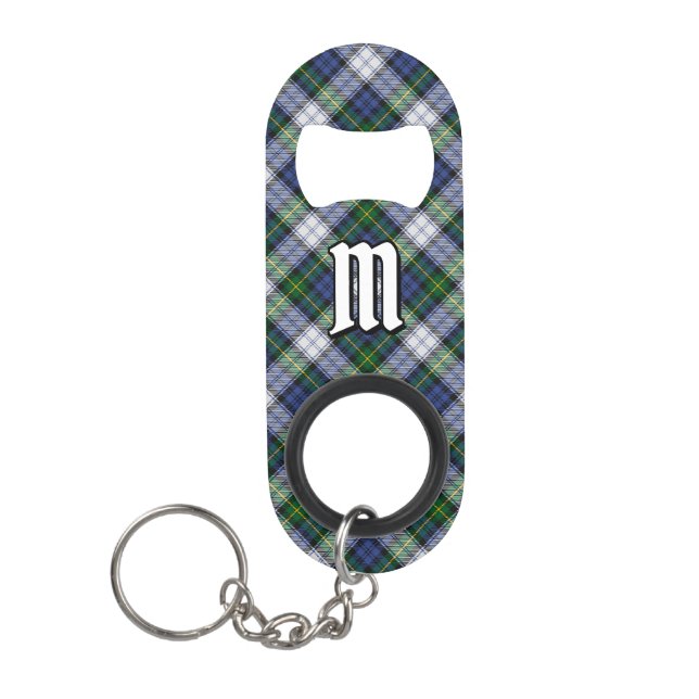 Clan Gordon Dress Tartan Schlüsselanhänger Flasche Mini Flaschenöffner (Vorderseite)