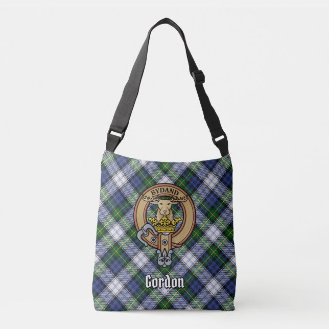 Clan Gordon Dress Tartan Tragetaschen Mit Langen Trägern (Vorderseite)
