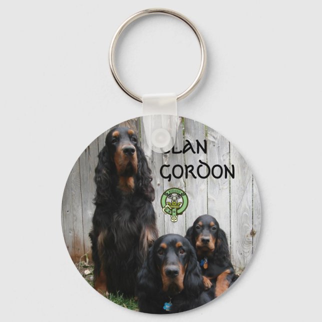 CLAN GORDON, Gordon Setter Schlüsselanhänger (Vorderseite)