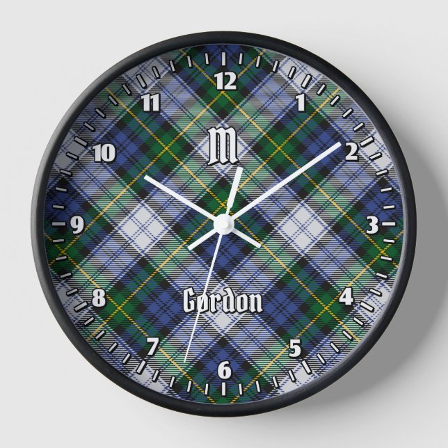 Clan Gordon habiller Tartan Grande horloge (Recto)