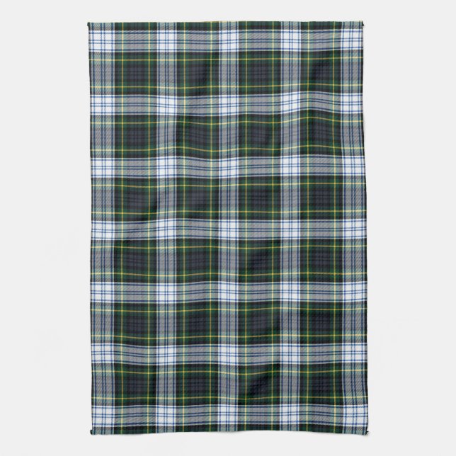 Clan Gordon Kariert Tartan Green White Karo Geschirrtuch (Vertikal)