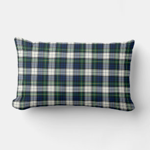 Clan Gordon Royal Blue und White Dress Tartan Lendenkissen
