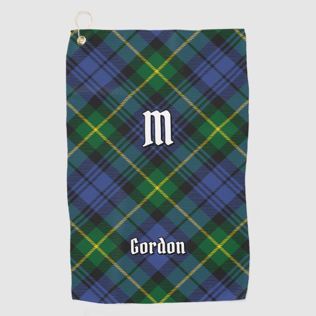 Clan Gordon Tartan Golf Towel Golfhandtuch (Vorderseite)