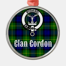 Clan Gordon Tartan Wappen Silbernes Ornament
