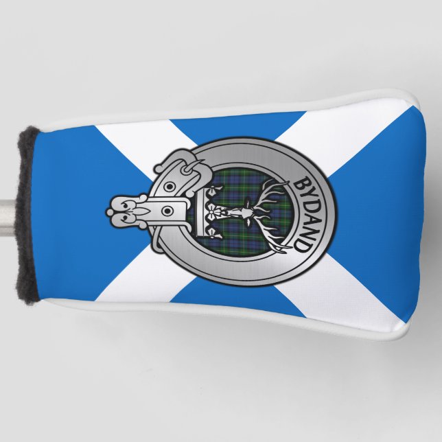 Clan Gordon Wappen & Tartan Golf Headcover (Vorderseite)