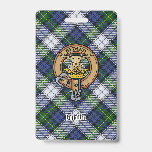 Clan Gordon Wappen über Dress Tartan Ausweis