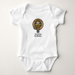 Clan Gordon Wappen über Dress Tartan Baby Bodysuit Strampler