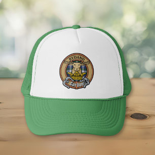 Clan Gordon Wappen über Dress Tartan Trucker Hat Truckerkappe