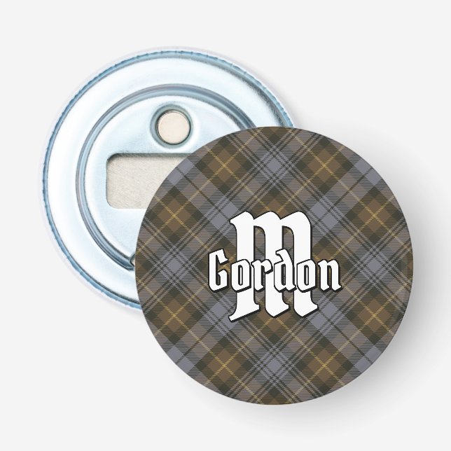 Clan Gordon Weathered Tartan Flaschenöffner (Vorderseite)