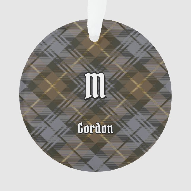 Clan Gordon Weathered Tartan Ornament (Vorderseite)