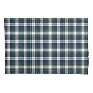 Clan-Gordontartan-blaues und weißes schottisches Kissenbezug