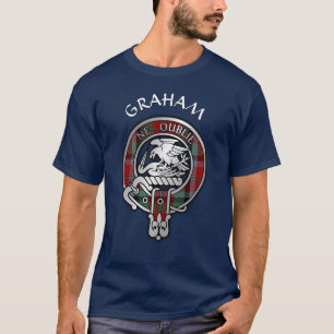Clan Graham Crest et T-shirt tatan rouge