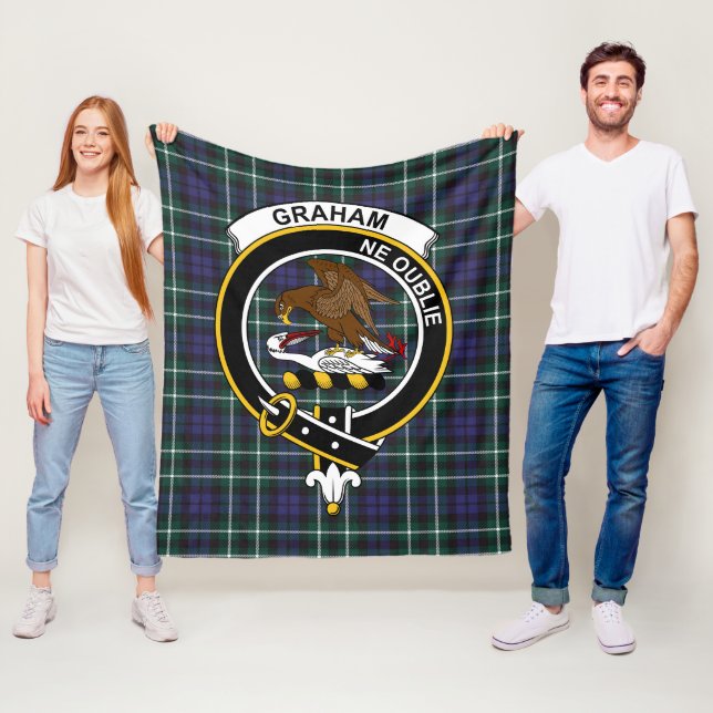 Clan Graham of Montrose Modernes Tartan Kariert Fleecedecke (Beispiel)