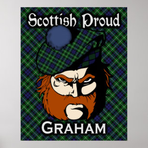 Clan Graham Scottish Tartan Poster